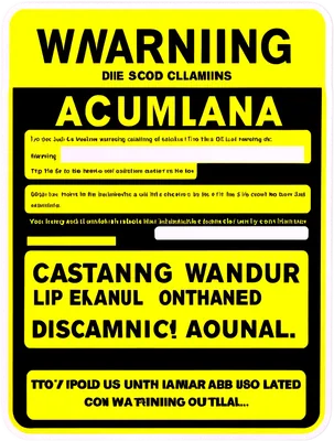Warning Label Spoof Warning Label Spoof